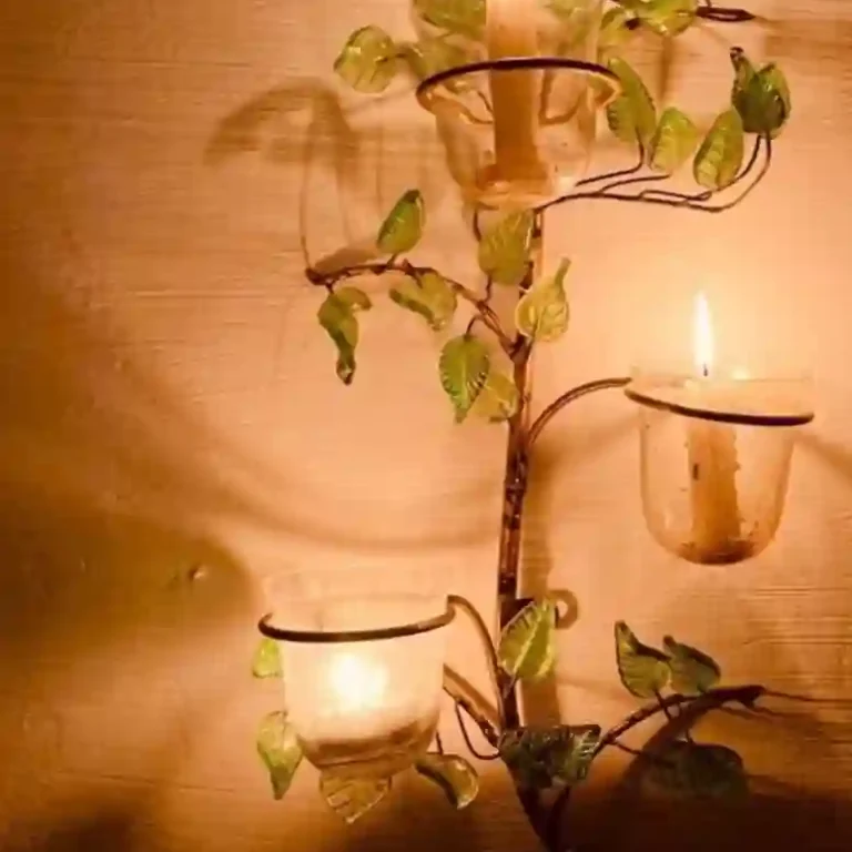 Wall-Mounted Leafy Glass C...