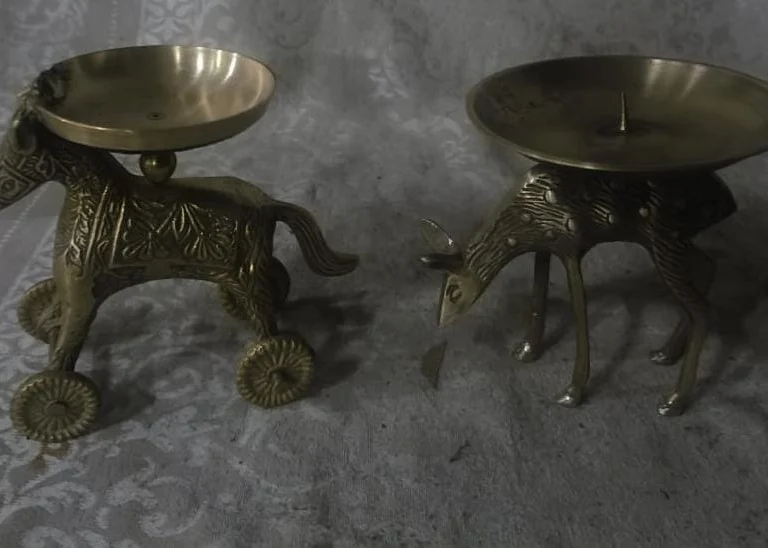 Antique solid brass candle...